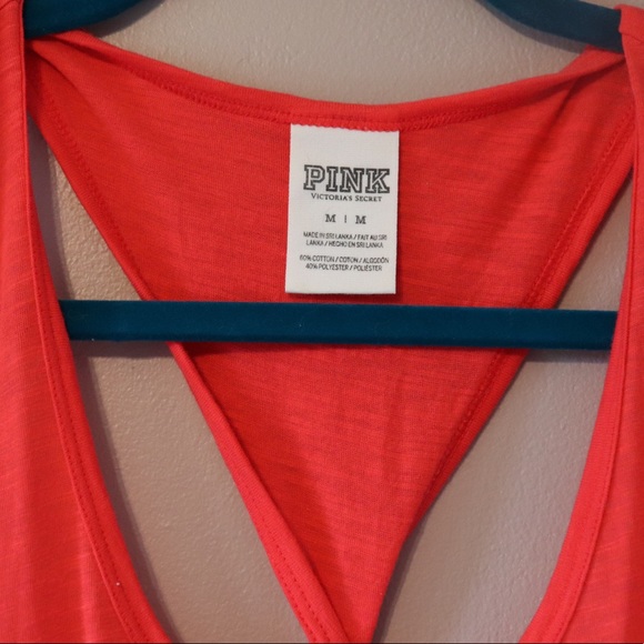 Victoria’s Secret PINK bright red racer back tank top - Picture 4 of 4